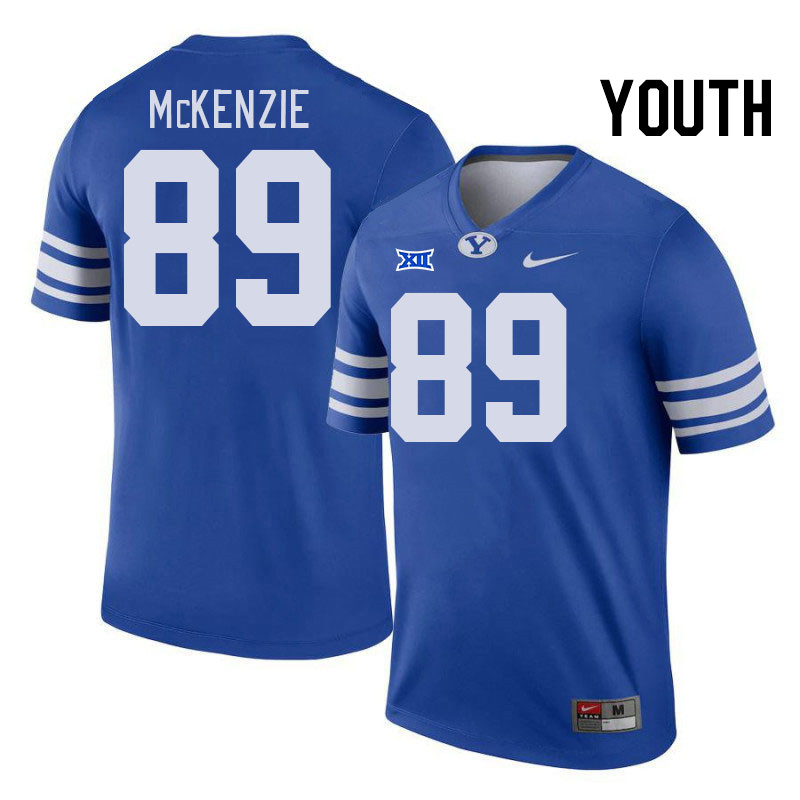 Youth #89 Dominique McKenzie BYU Cougars College Football Jerseys Stitched Sale-Royal